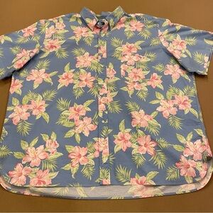 Ralph Lauren Men’s 100% Cotton Floral Hawaiian Button Down Size 3XB